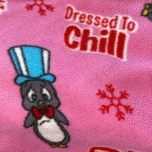 WARNER BROTHERS Playboy Penguin fleece pajama pants dressed to chill size XL